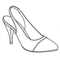 Czółenka z wolną piętą