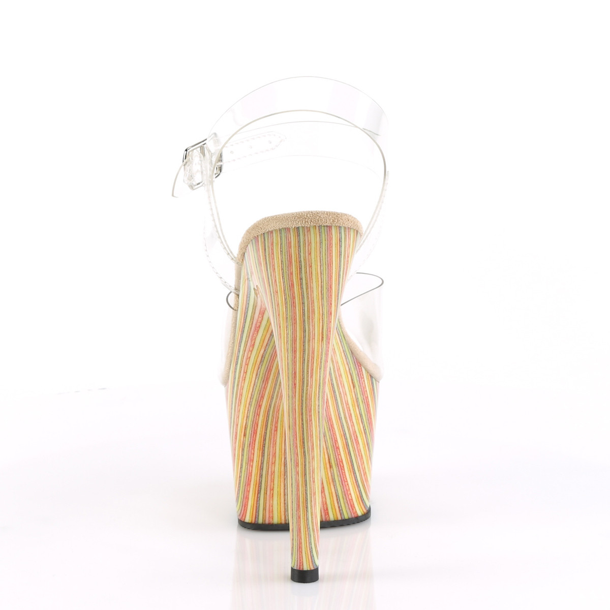 Pleaser Adore-708JB C/CRMC - Przezroczyste sandały na wysokiej platformie