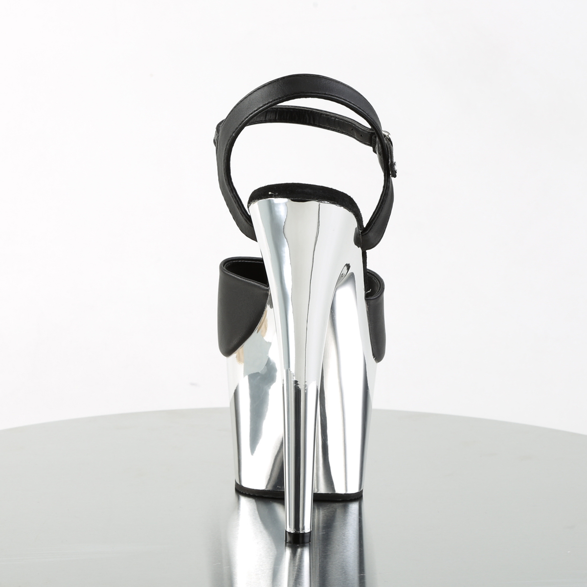 Pleaser Adore-709 BPU/SCH - Czarne sandały na wysokiej platformie