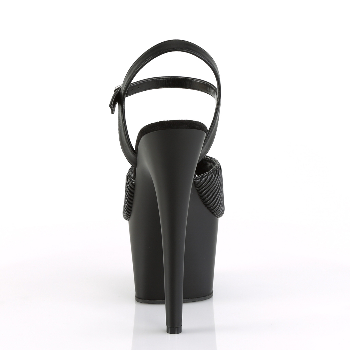 Pleaser Adore-709 BQTPU/M - Czarne sandały na wysokiej platformie