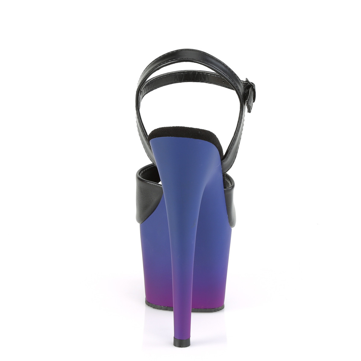 Pleaser Adore-709BP BPU/BLU-PP - Czarne sandały na wysokiej platformie