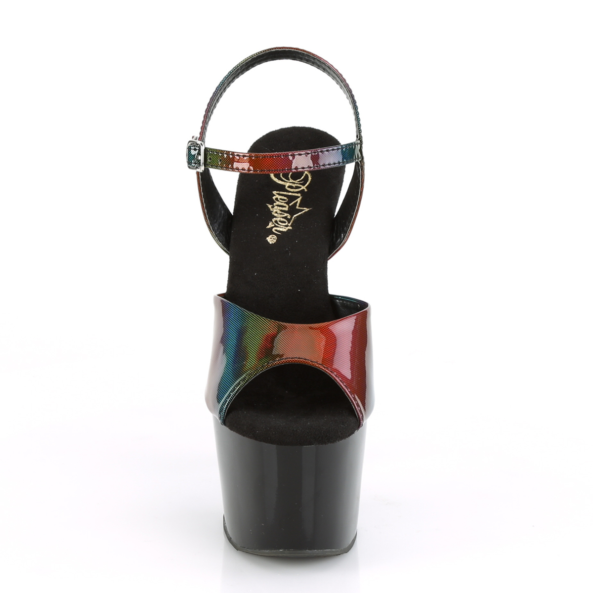 Pleaser Adore-709RBDT RBOWHG/B - Wielokolorowe sandały na wysokiej platformie