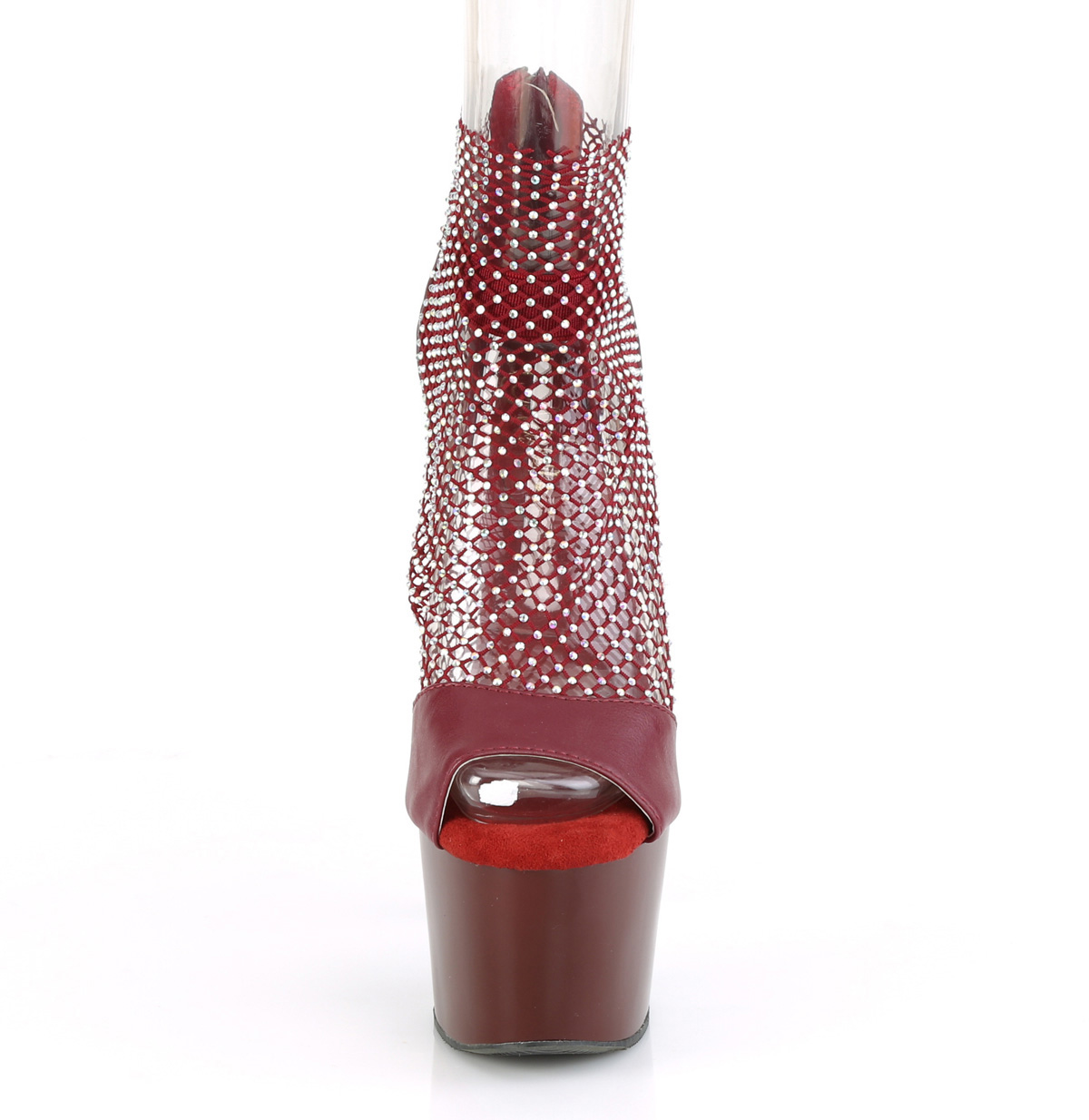 Pleaser Adore-765RM BYFS-MS/M - Fioletowe buty z paskiem nad kostką na wysokiej platformie