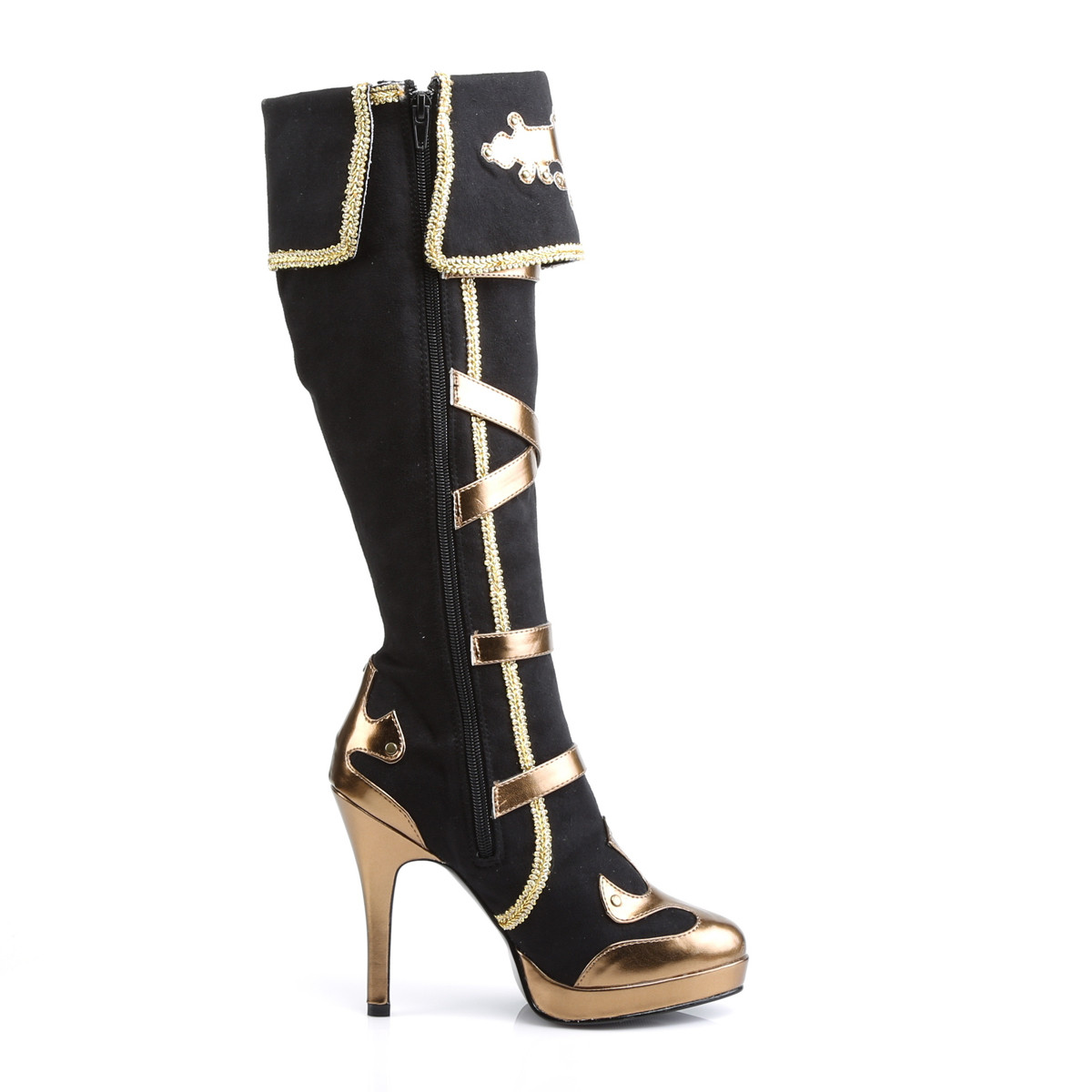 Funtasma Arena-2012 B/MF - Czarne kozaki na wysokim obcasie