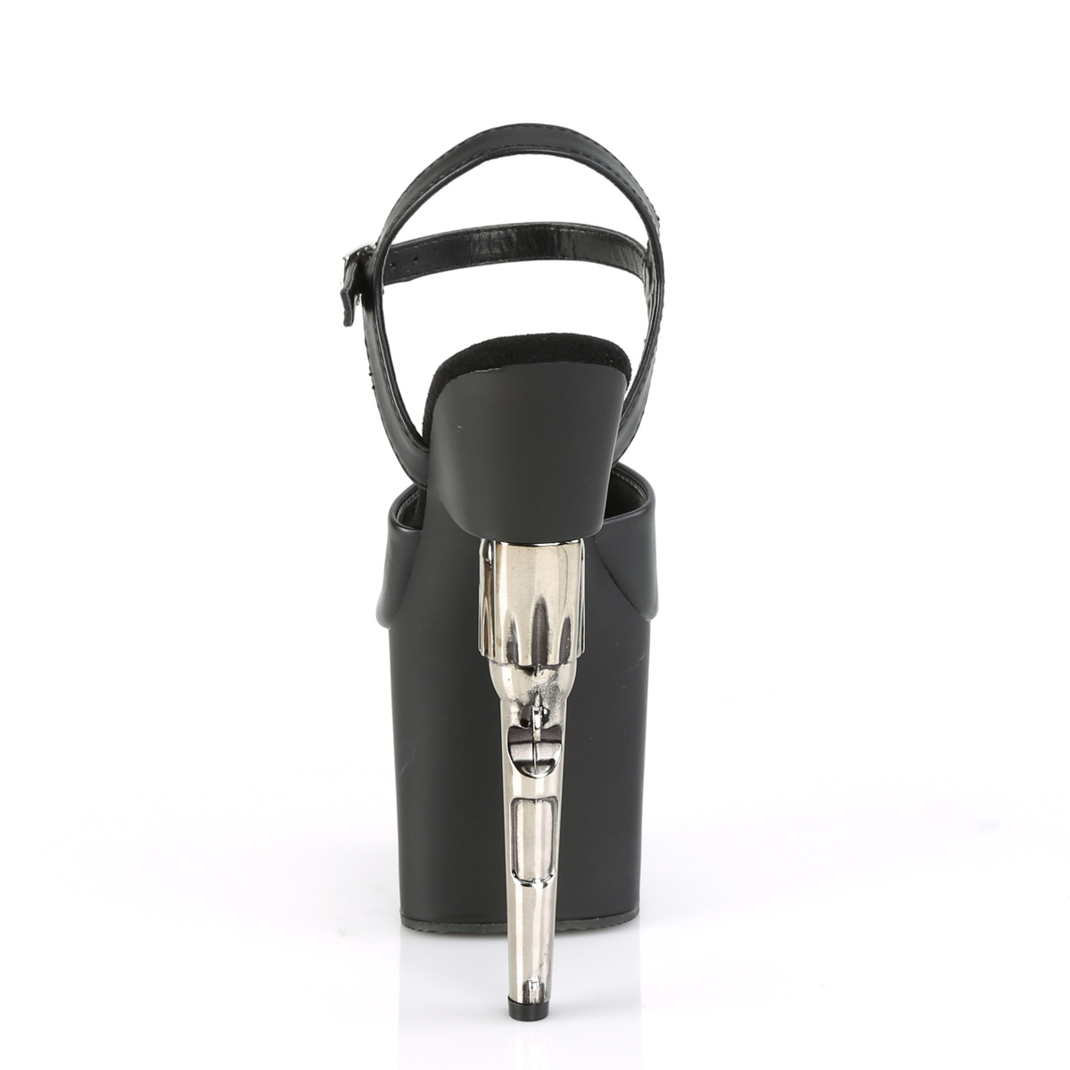 Pleaser Bondgirl-709 BPU/M - Czarne sandały na wysokiej platformie