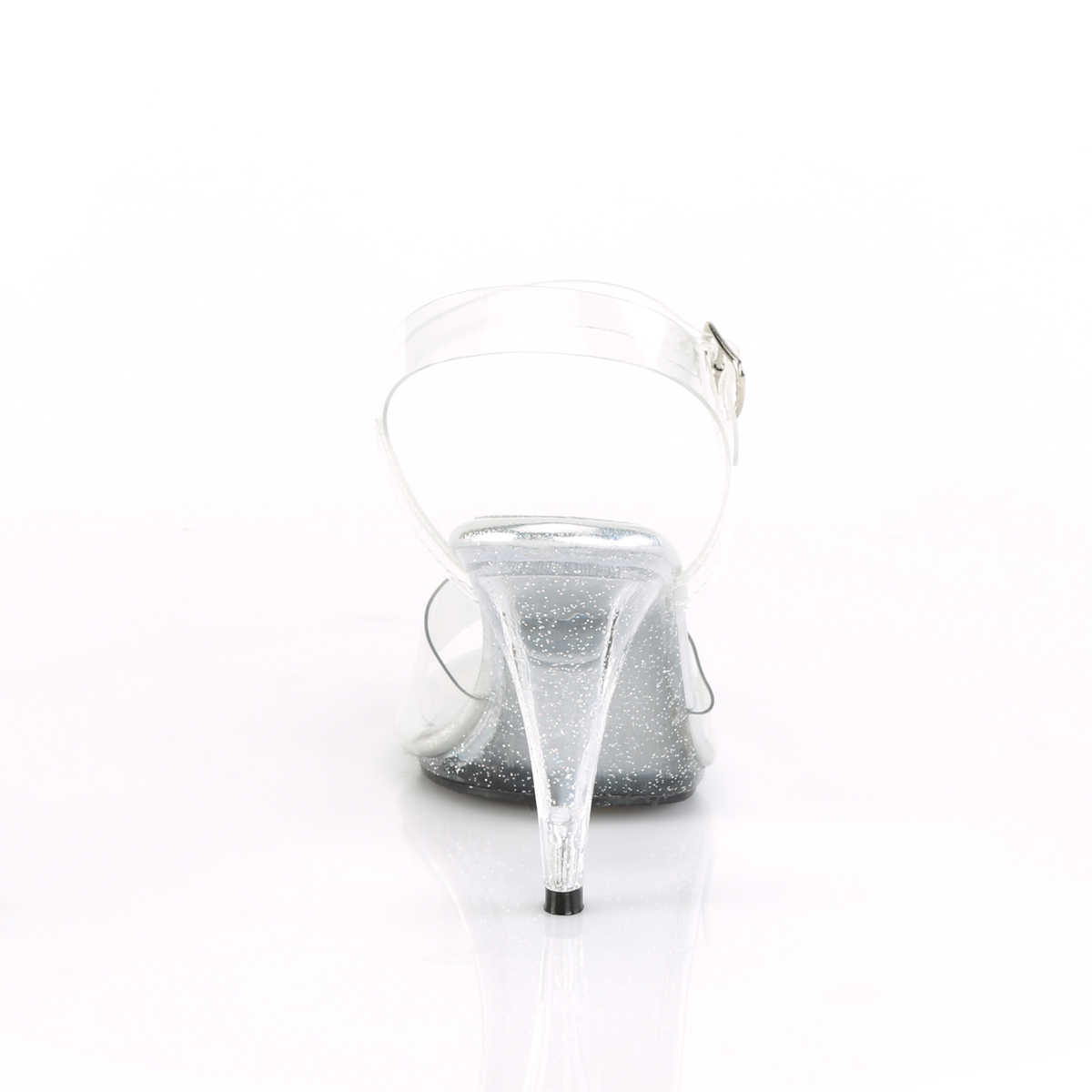 Fabulicious Caress-408MG C/M - Przezroczyste sandały na obcasie