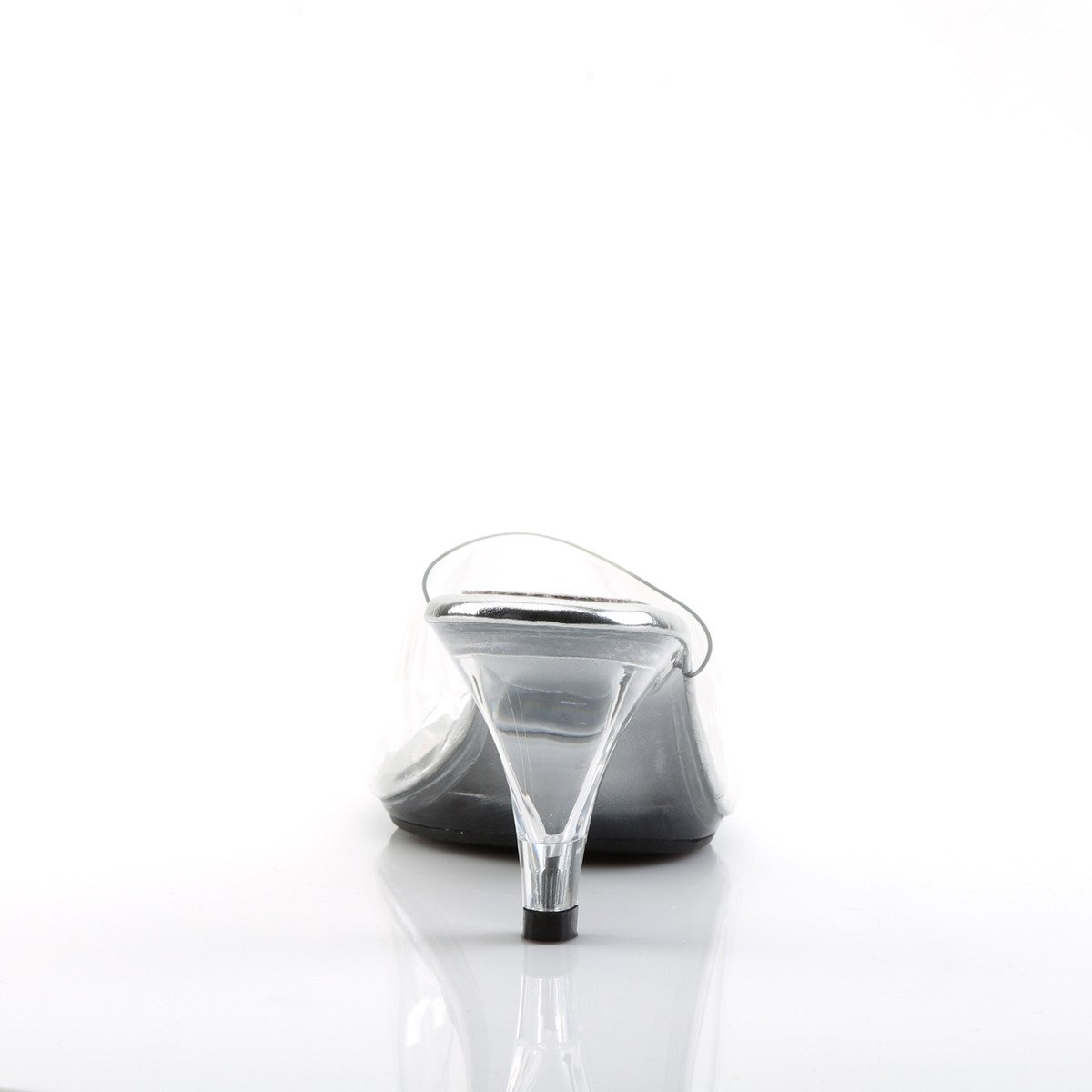 Fabulicious Belle-301 C/M - Przezroczyste klapki na obcasie