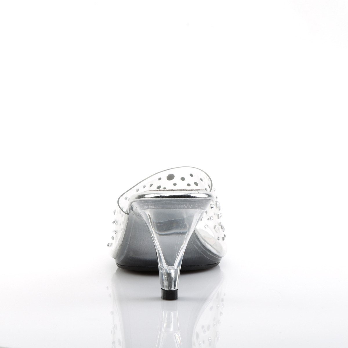 Fabulicious Belle-301RS C/M - Przezroczyste klapki na obcasie