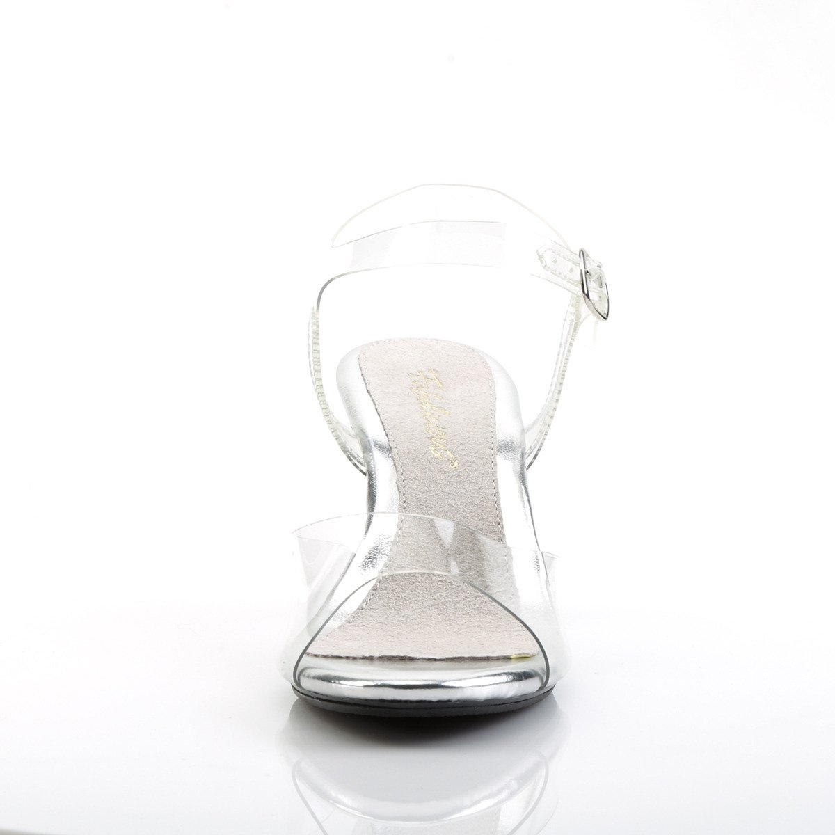 Fabulicious Belle-308 C/M - Przezroczyste sandały na obcasie