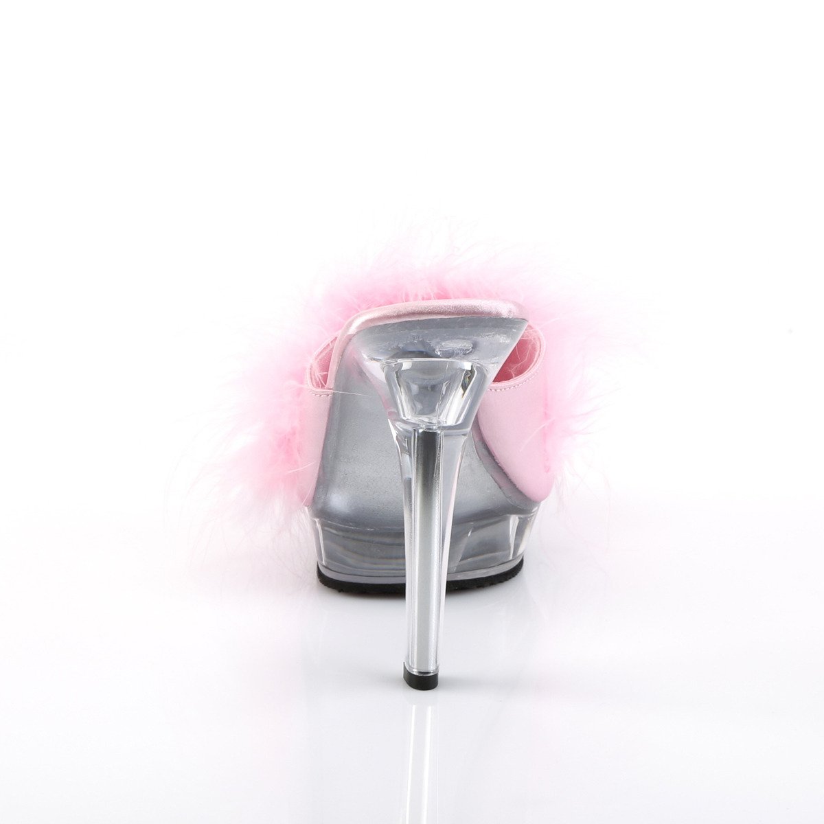 Fabulicious Lip-101-8 BP/C - Różowe klapki na wysokim obcasie