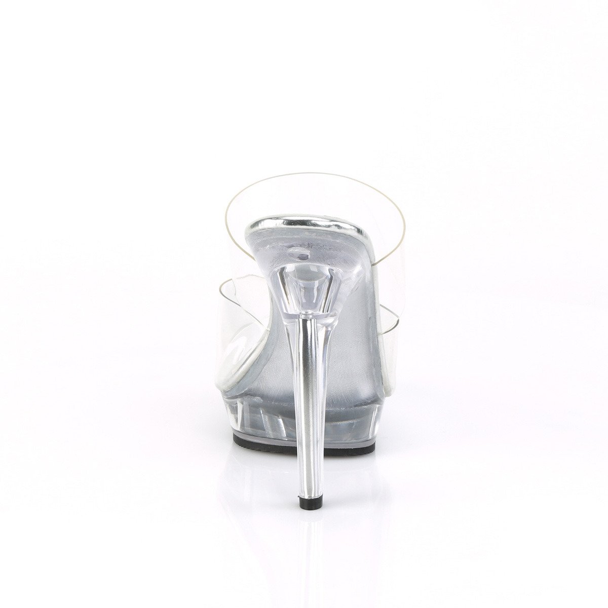 Fabulicious Lip-102 C/M - Przezroczyste klapki na wysokim obcasie