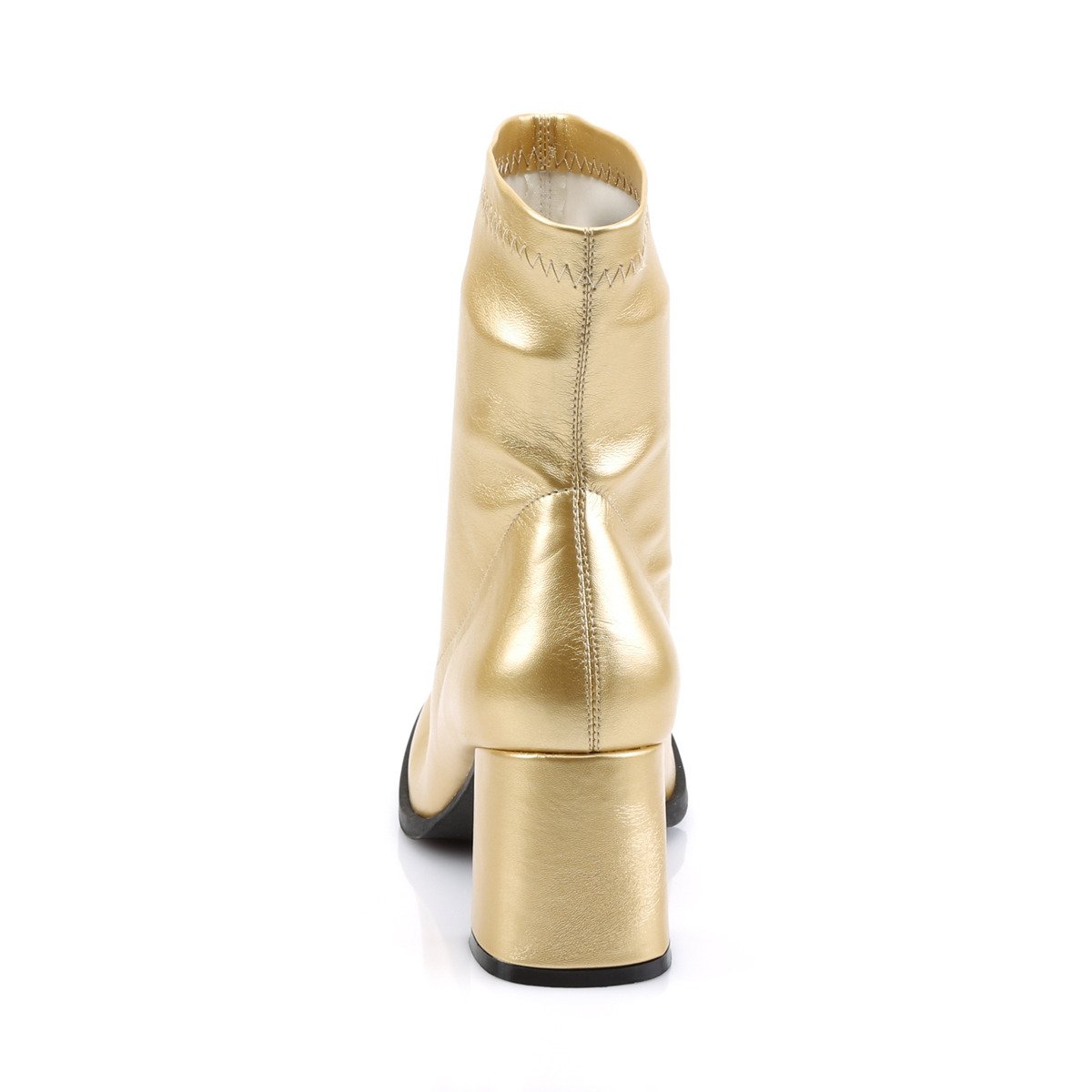 Funtasma Gogo-150 GPU - Złote buty za kostkę z szerokimi obcasami