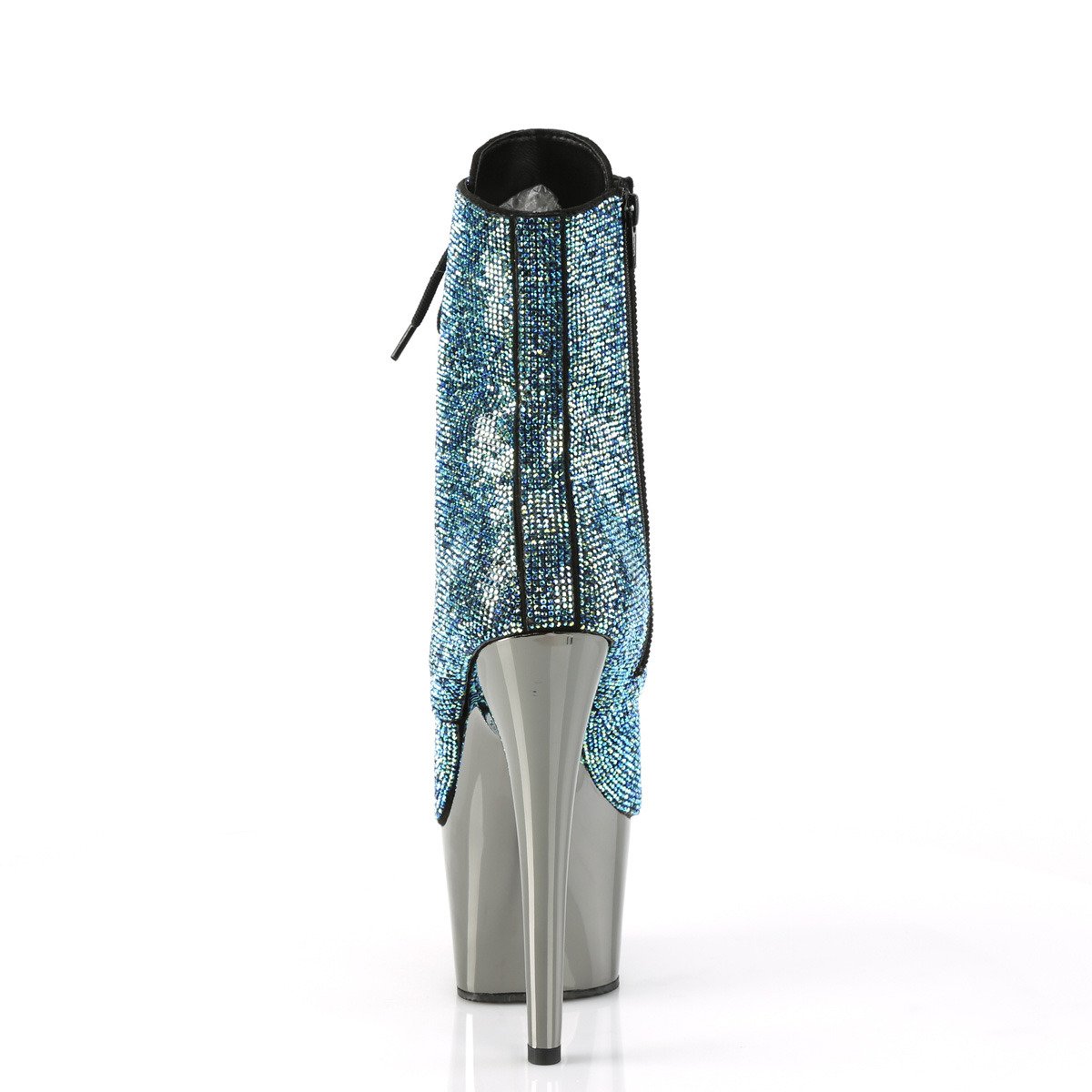 Pleaser Adore-1020CHRS TUR/PWCH - Turkusowe buty za kostkę na wysokiej platformie