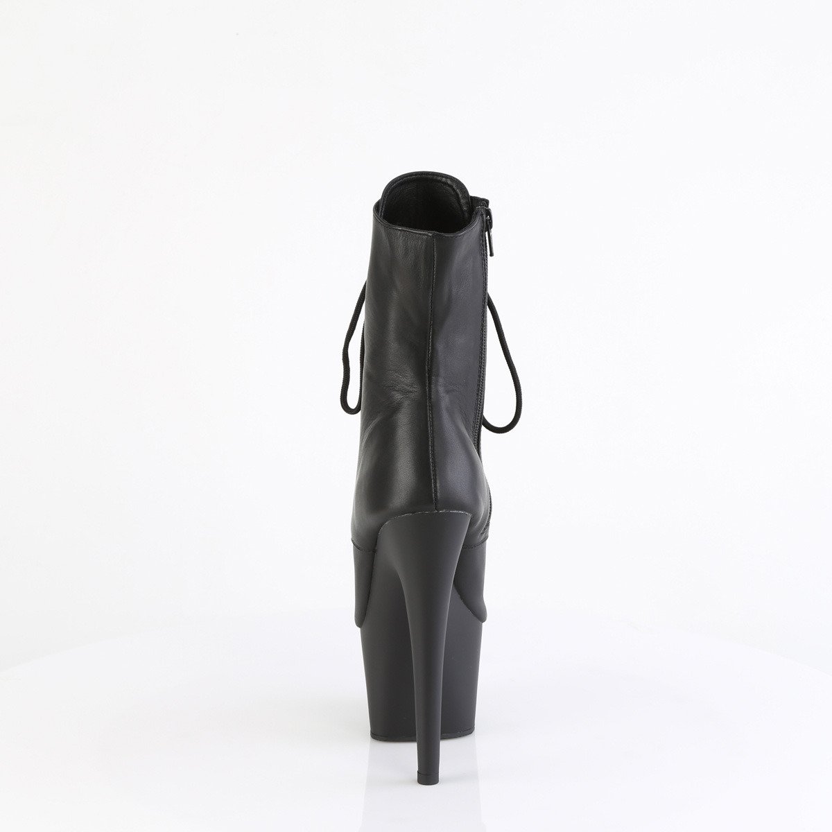 Pleaser Adore-1021 BLE/M - Czarne buty za kostkę na wysokiej platformie