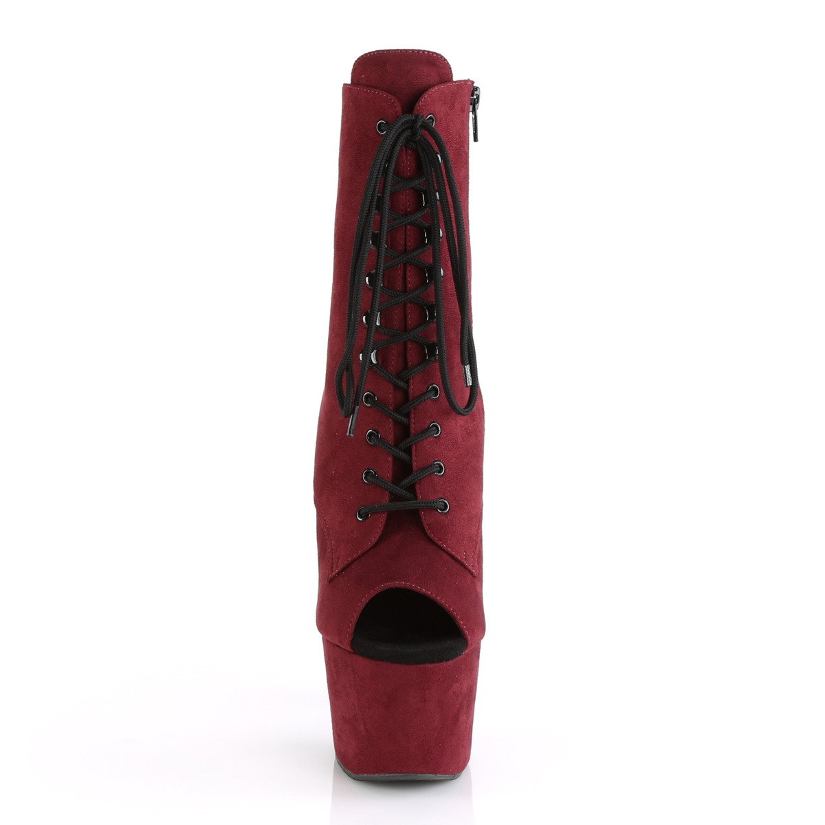 Pleaser Adore-1021FS BYFS/M - Fioletowe buty za kostkę na wysokiej platformie