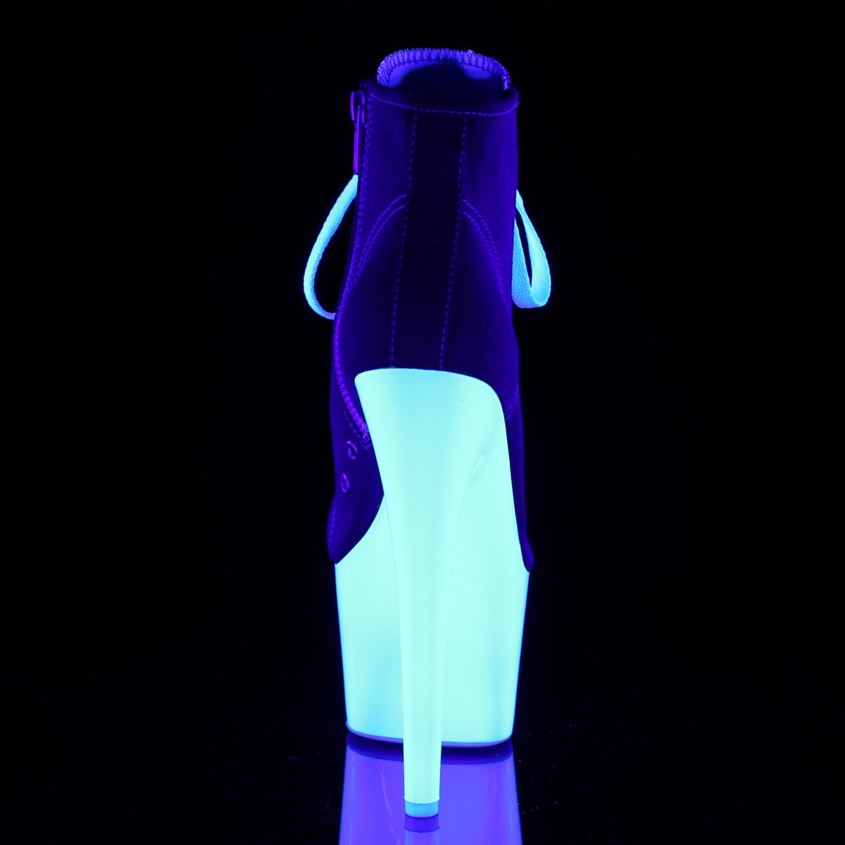 Pleaser Adore-700SK-02 RCA/NW - Czerwone buty za kostkę na wysokiej platformie