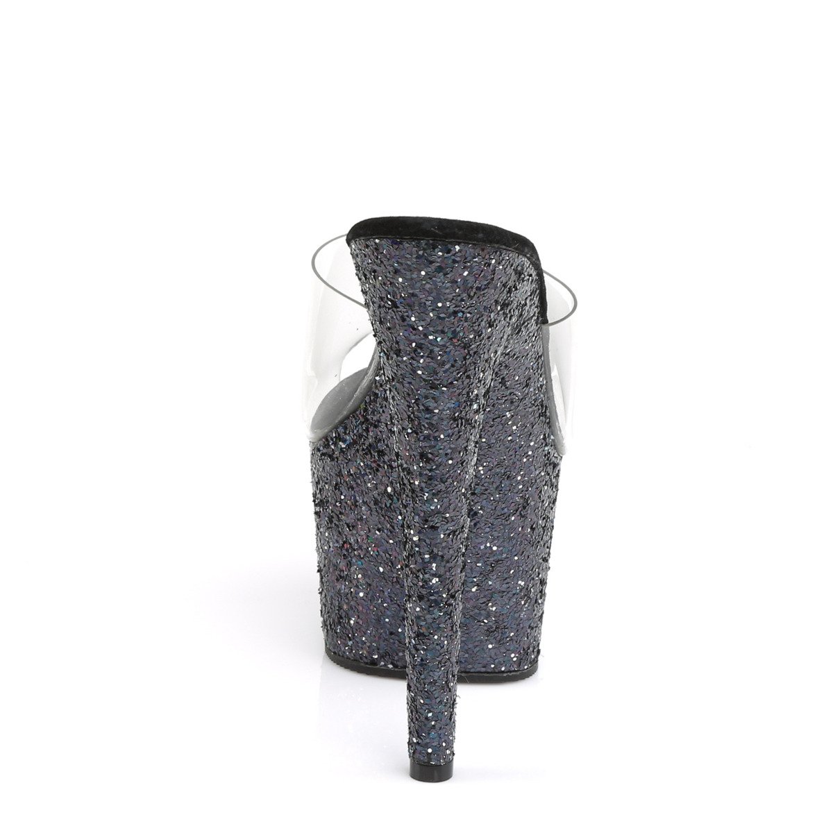 Pleaser Adore-701LG C/BG - Przezroczyste sandały na wysokiej platformie