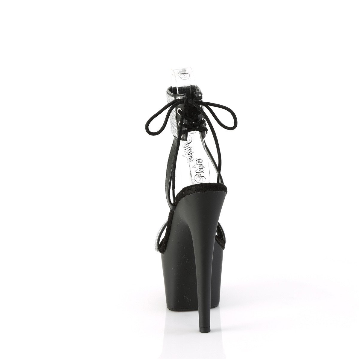 Pleaser Adore-770 BPU-RS/M - Czarne buty z paskiem nad kostką na wysokiej platformie
