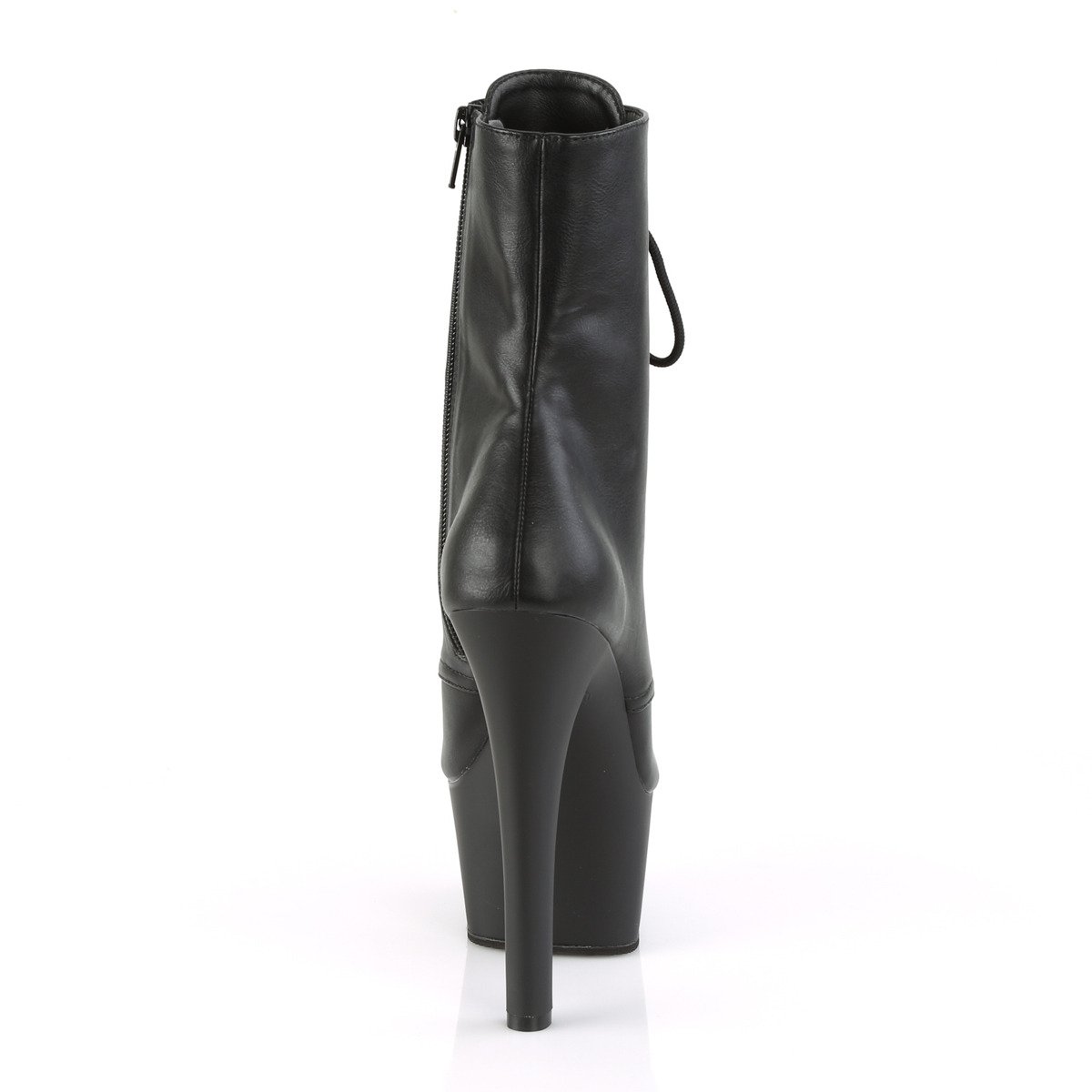 Pleaser Aspire-1020 BPU/M - Czarne buty za kostkę na platformie z wysokimi obcasami
