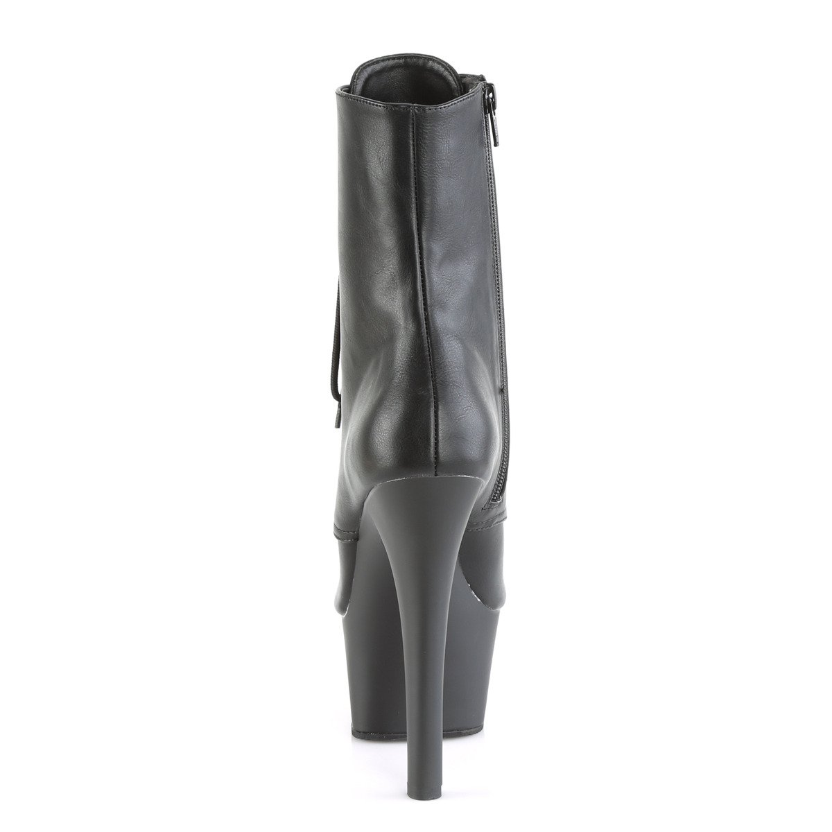 Pleaser Aspire-1021 BPU/M - Czarne buty za kostkę na platformie z wysokimi obcasami