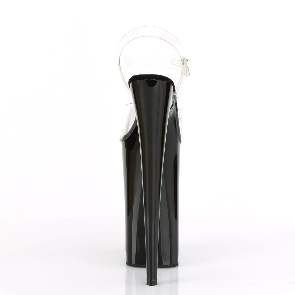 Pleaser Beyond-008 C/B - Przezroczyste sandały na wysokiej platformie