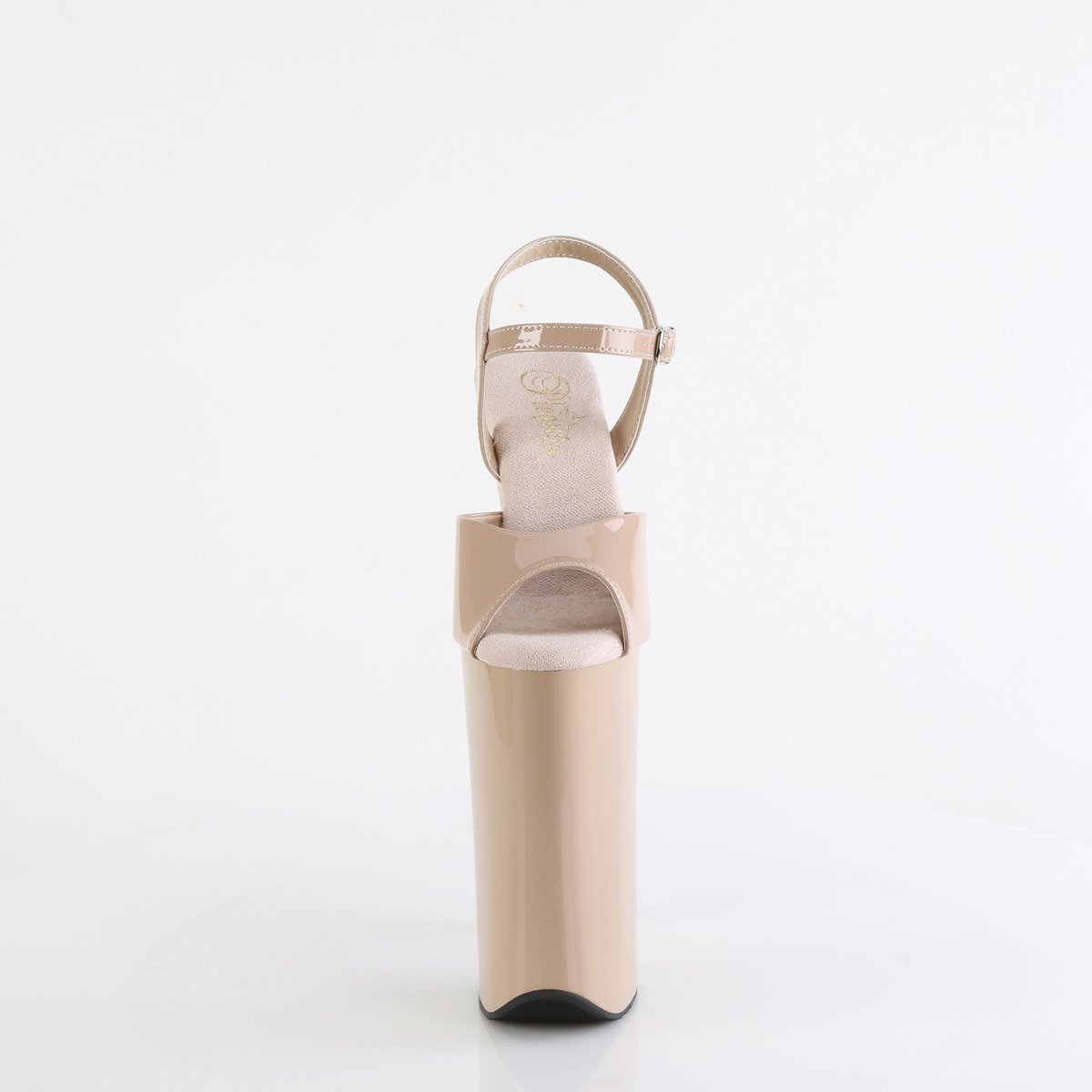 Pleaser Beyond-009 ND/M - Beżowe sandały na wysokiej platformie