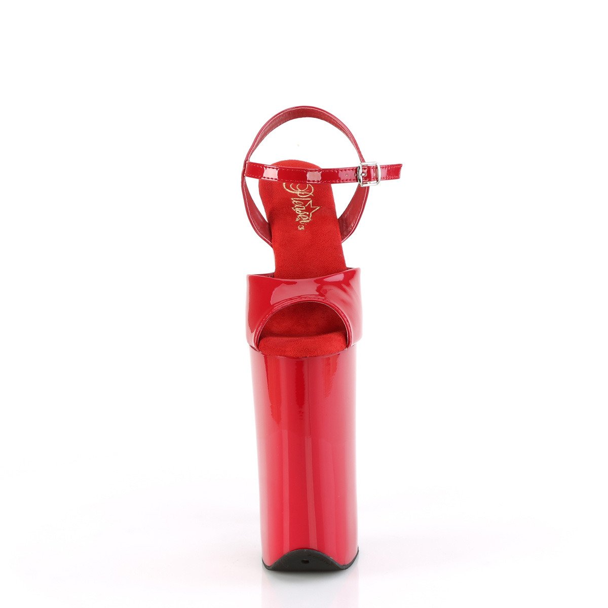 Pleaser Beyond-009 R/M - Czerwone sandały na wysokiej platformie