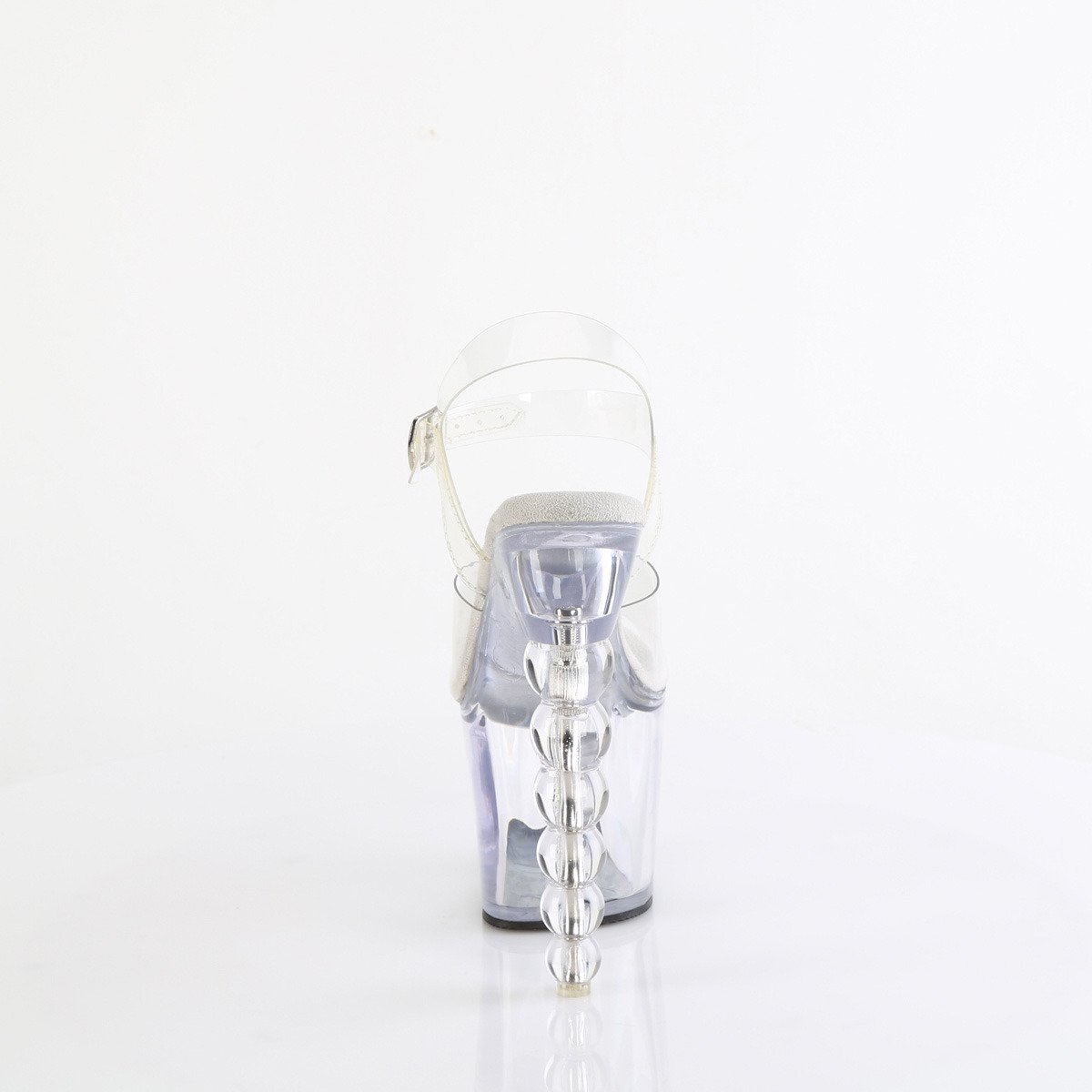 Pleaser Bliss-708 C/M - Przezroczyste sandały na wysokiej platformie