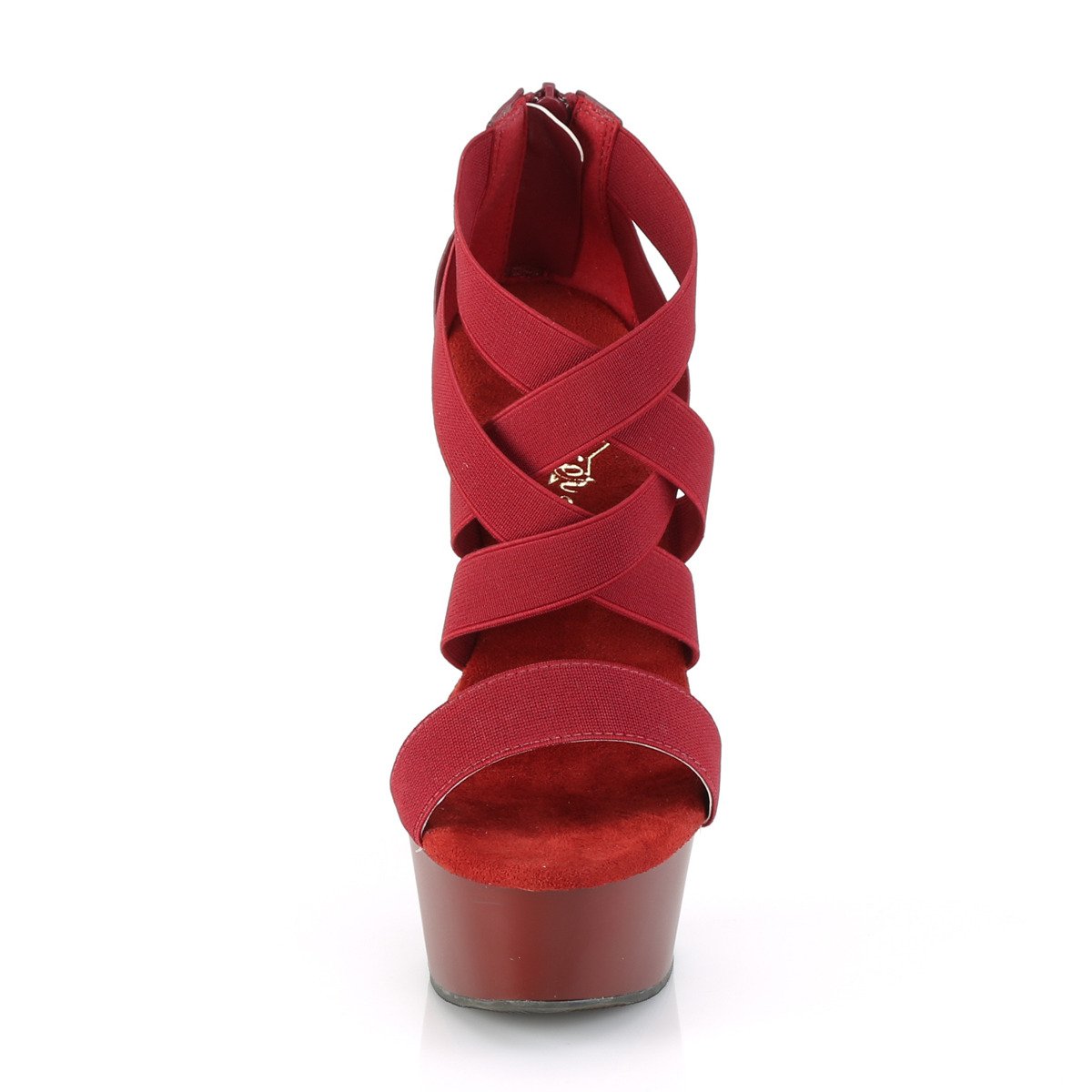 Pleaser Delight-669 BYELS-PU/M - Fioletowe sandały z platformą na platformie z wysokimi obcasami