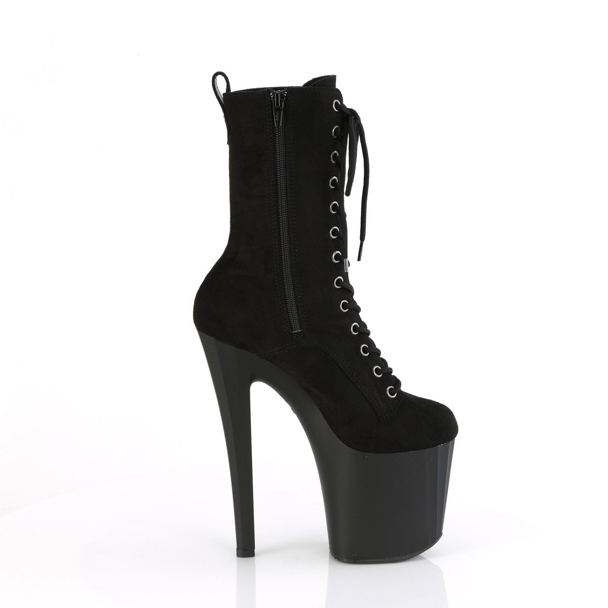 Pleaser Enchant-1040 BFS/M - Czarne buty za kostkę na wysokiej platformie