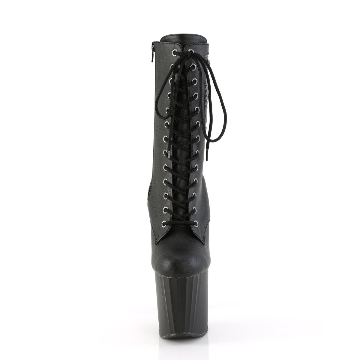 Pleaser Enchant-1040PK BPU/M - Czarne buty za kostkę na wysokiej platformie
