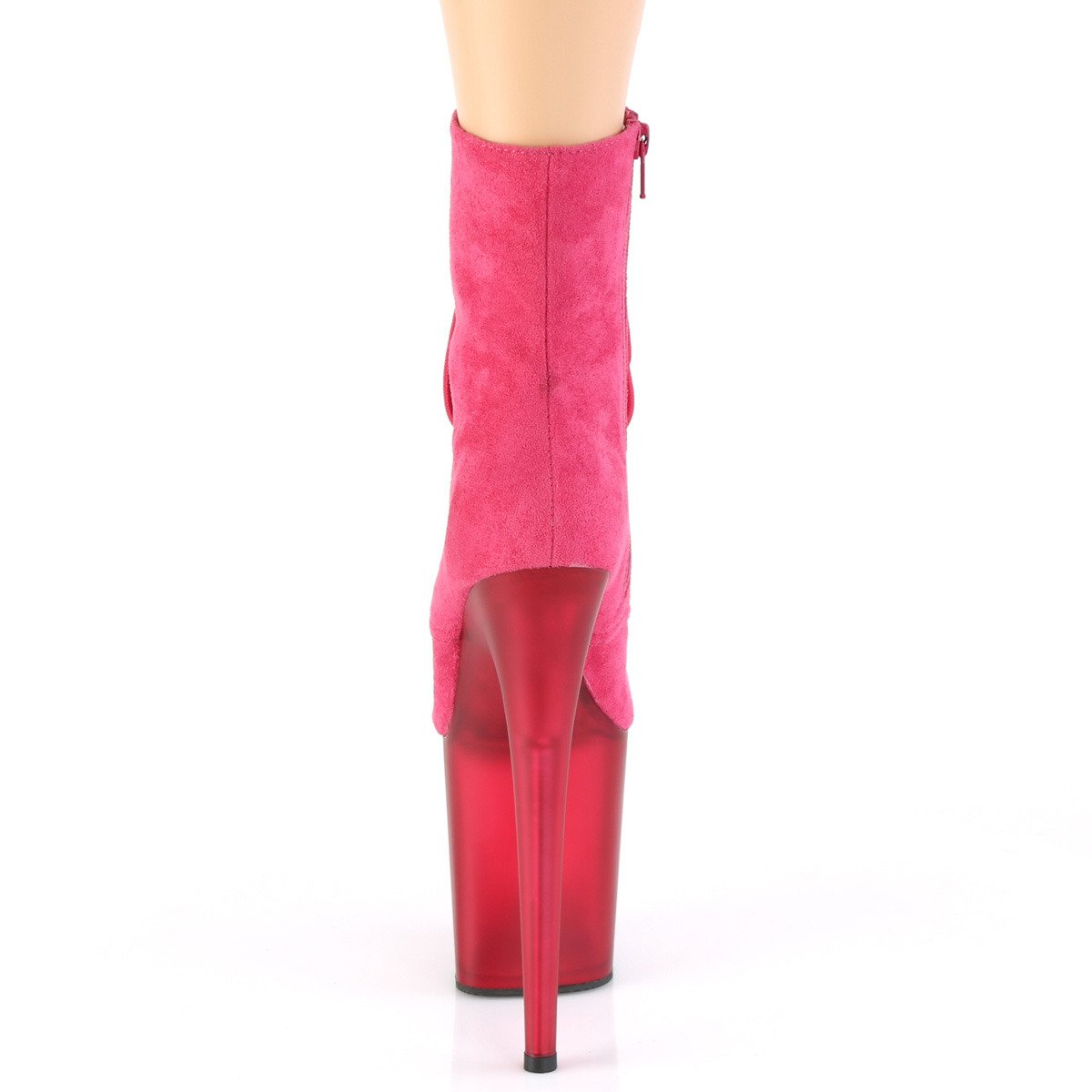 Pleaser Flamingo-1020FST HPFS/HP - Różowe buty za kostkę na wysokiej platformie