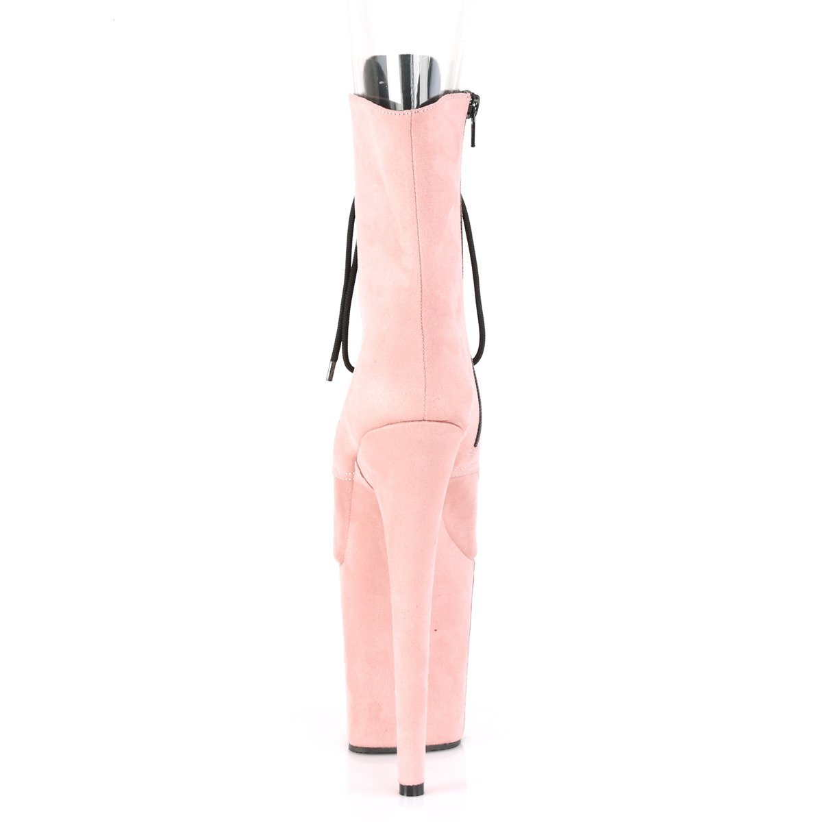 Pleaser Flamingo-1021FS BPFS/M - Różowe buty za kostkę na wysokiej platformie