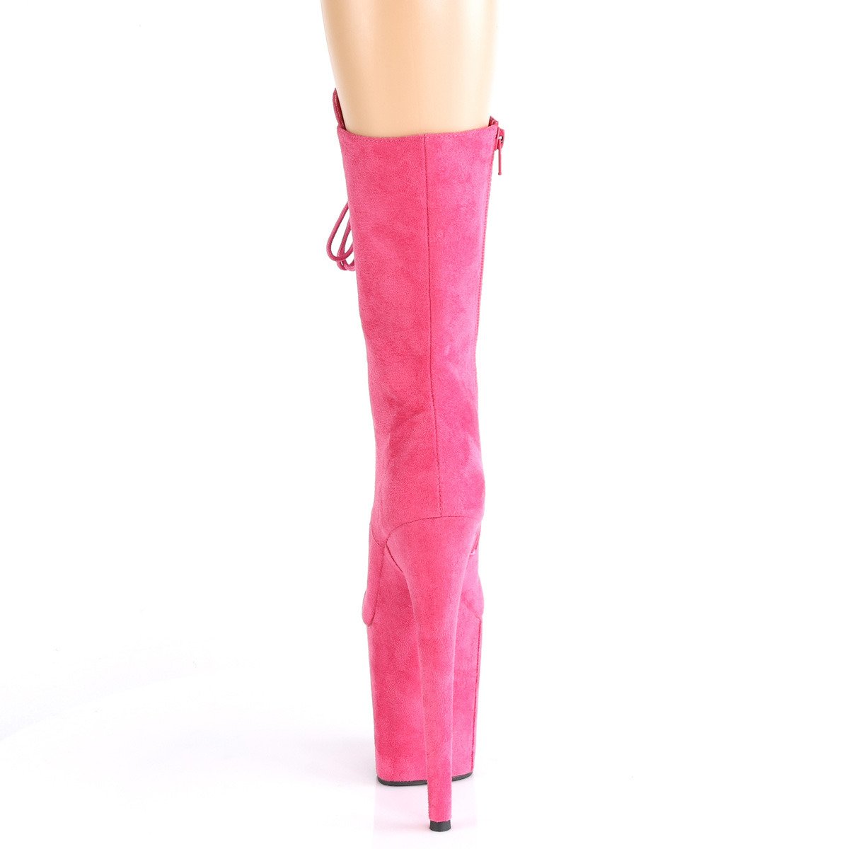 Pleaser Flamingo-1050FS HPFS/M - Różowe buty za kostkę na wysokiej platformie