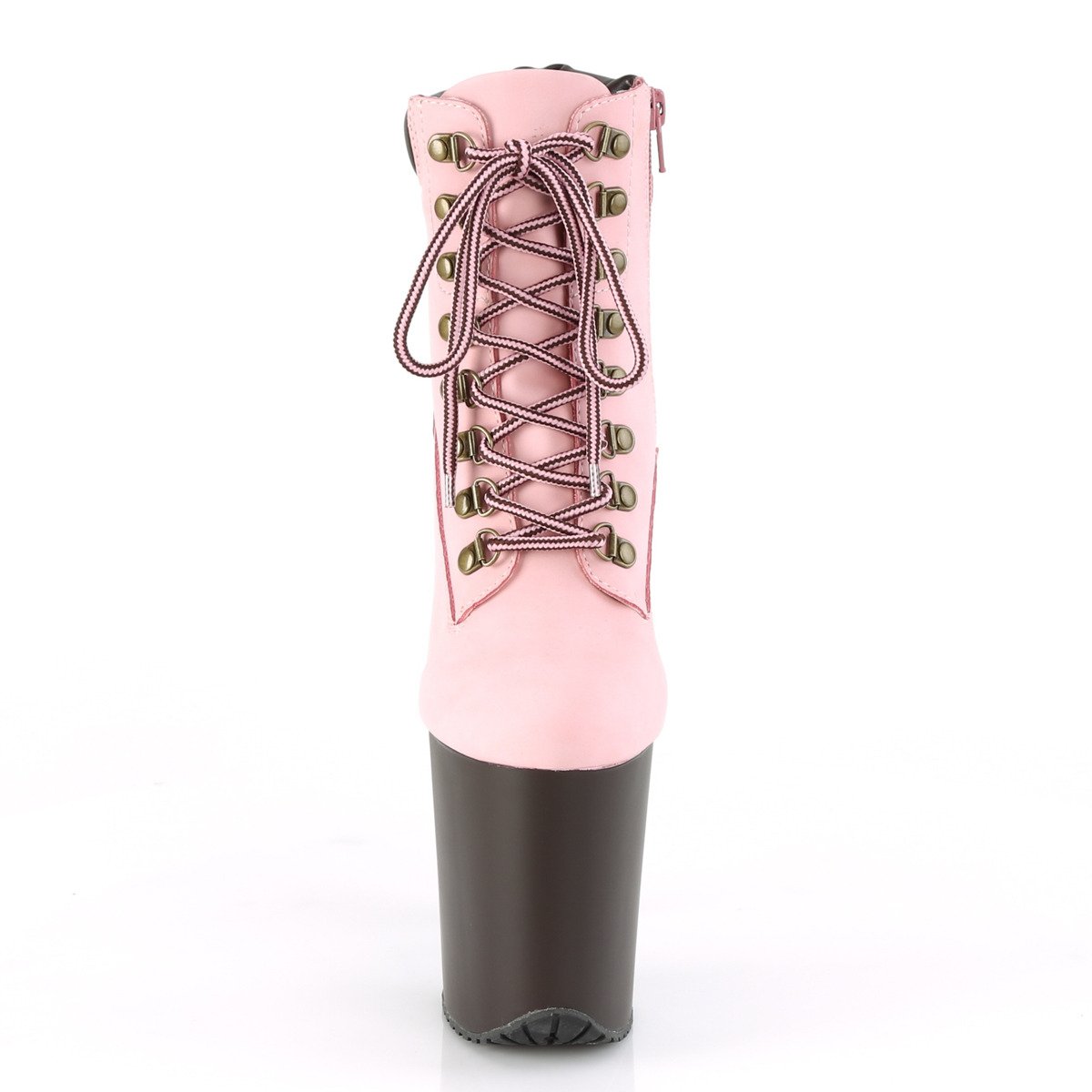 Pleaser Flamingo-800TL-02 BPNB/DB - Różowe buty za kostkę na wysokiej platformie