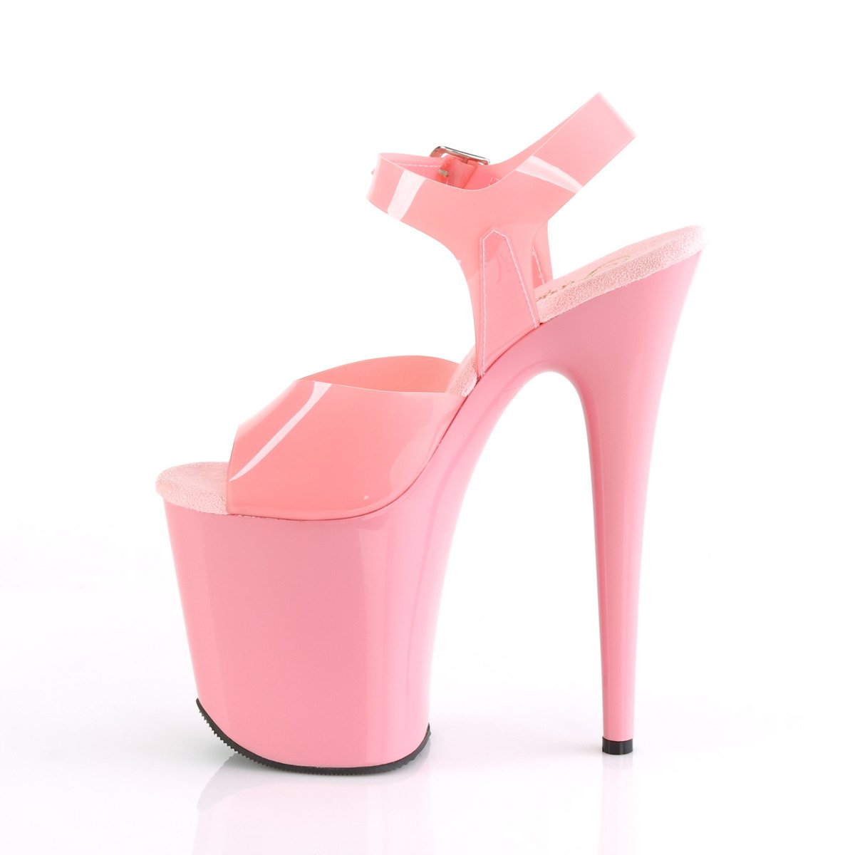 Pleaser Flamingo-808N BPTPU/M - Różowe sandały na wysokiej platformie