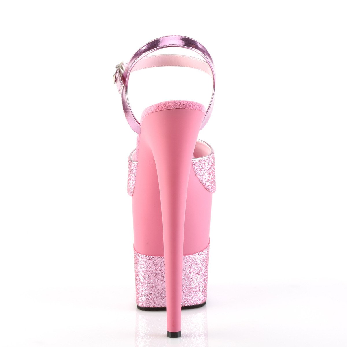 Pleaser Flamingo-809-2G PNG/M - Różowe sandały na wysokiej platformie