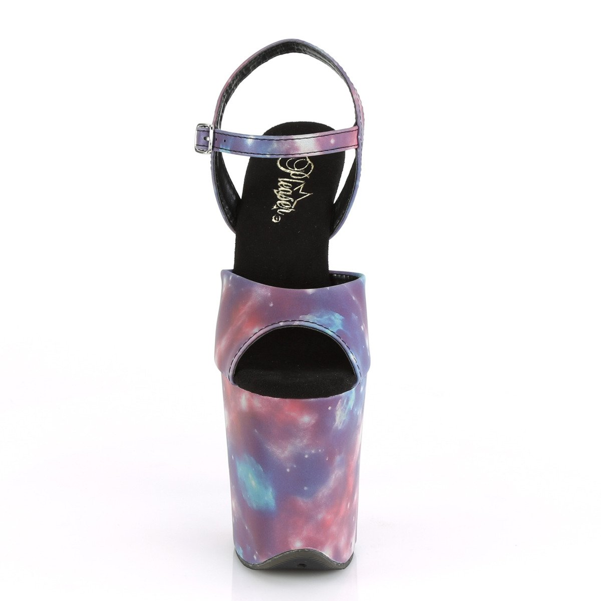 Pleaser Flamingo-809REFL PP-BLU/M - Fioletowe sandały na wysokiej platformie