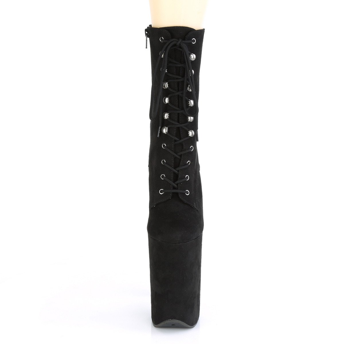 Pleaser Infinity-1020FS BFS/M - Czarne buty za kostkę na wysokiej platformie