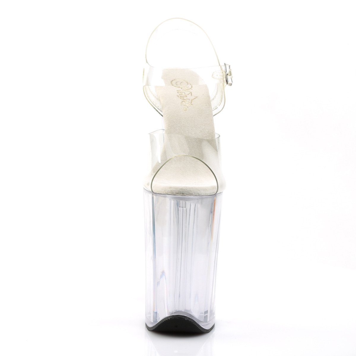 Pleaser Infinity-908 C/M - Przezroczyste sandały na wysokiej platformie