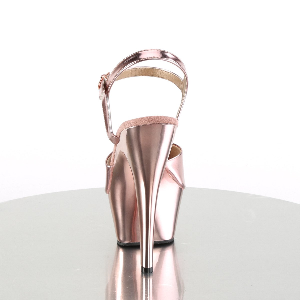 Pleaser Kiss-209 ROGLDPU/M - Złote sandały z platformą na platformie z wysokimi obcasami