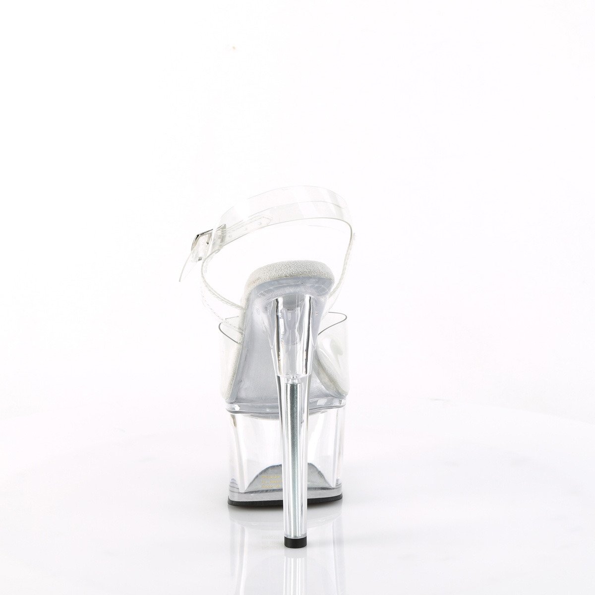Pleaser Passion-708 C/M - Przezroczyste sandały na wysokiej platformie