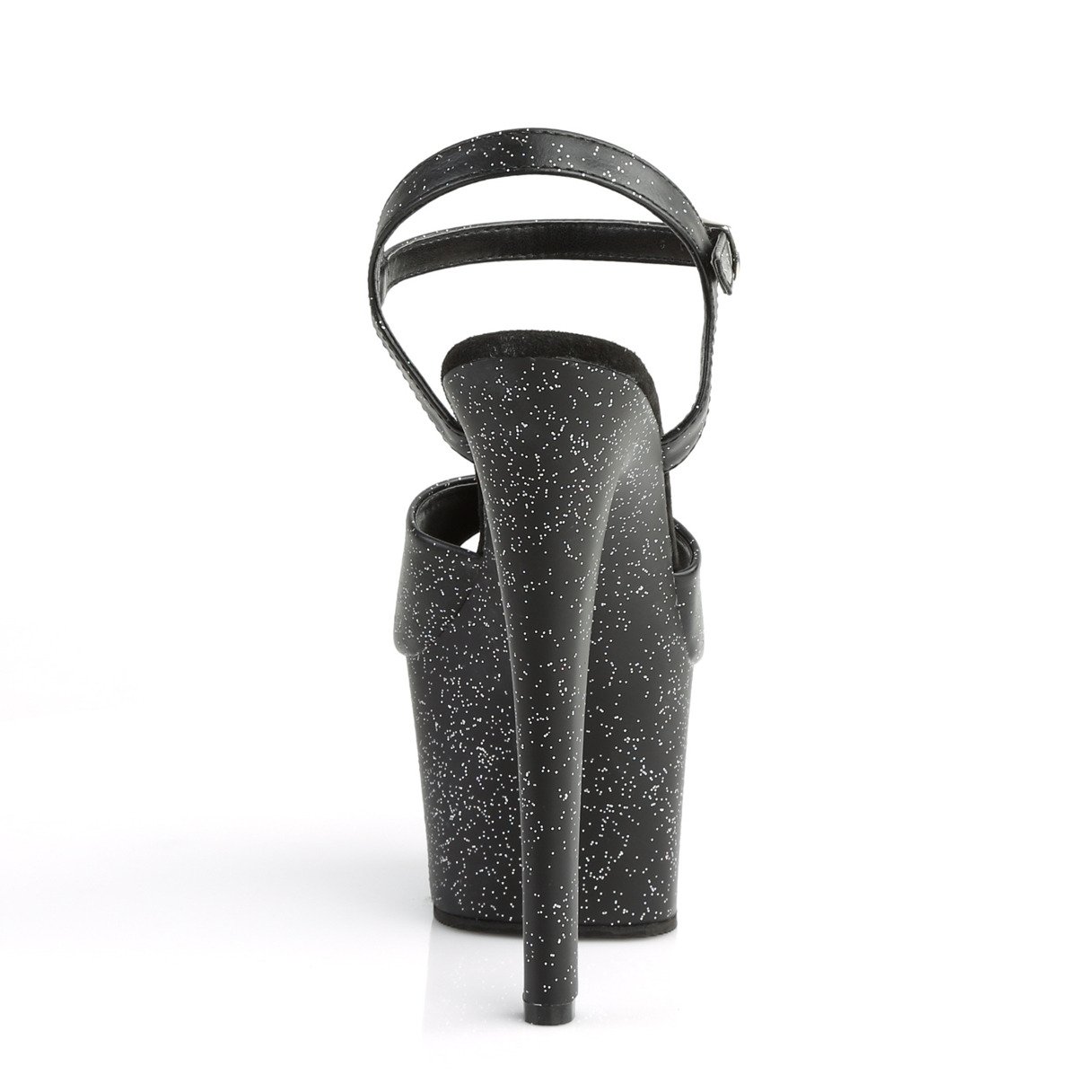 Pleaser Sky-309MMG BPU/M - Czarne sandały na wysokiej platformie