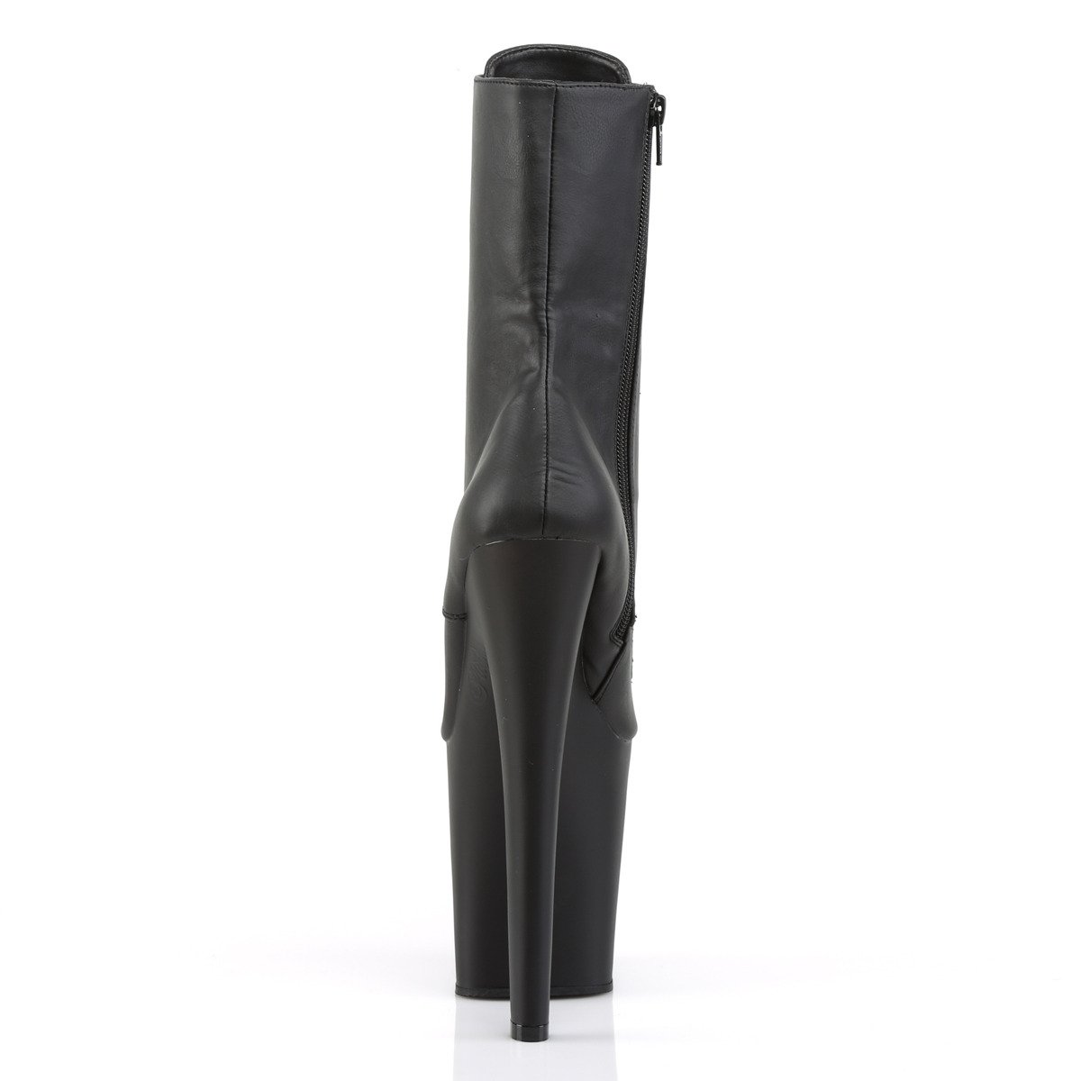 Pleaser Xtreme-1020 BPU/M - Czarne buty za kostkę na wysokiej platformie