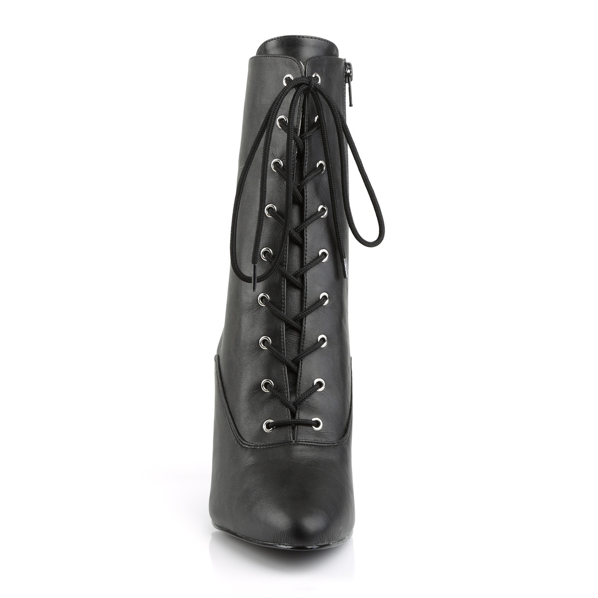 Pleaser Pink Label Dream-1020 BPU - Czarne buty za kostkę na wysokim obcasie