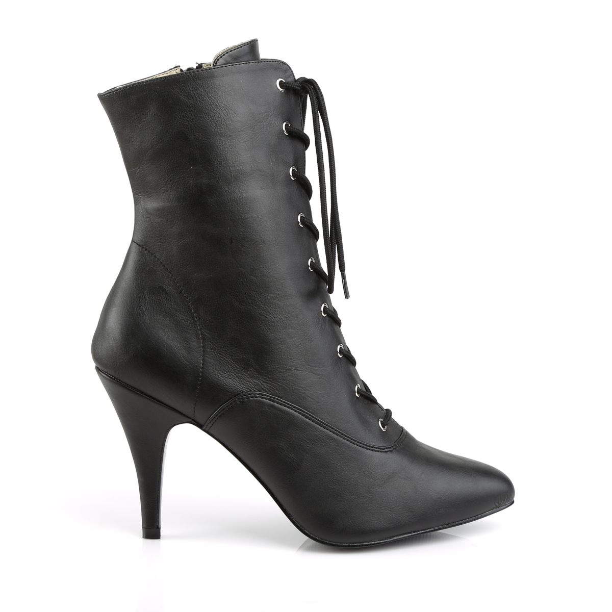 Pleaser Pink Label Dream-1020 BPU - Czarne buty za kostkę na wysokim obcasie
