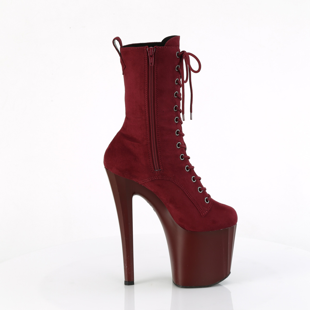 Pleaser Enchant-1040 BYFS/M - Fioletowe buty za kostkę na wysokiej platformie