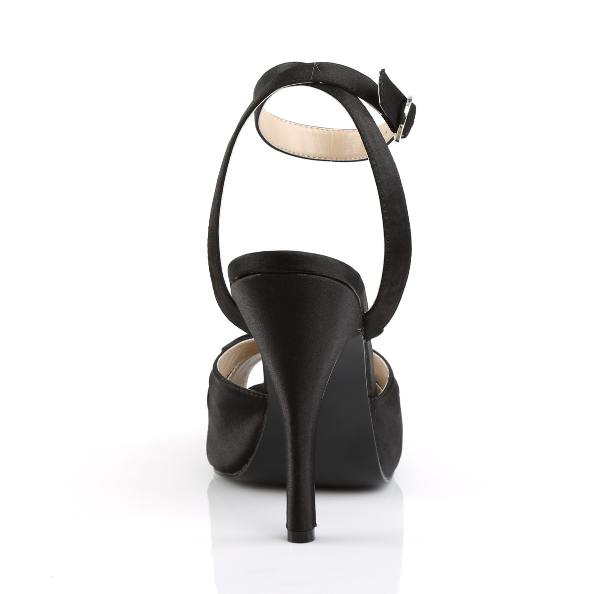 Pleaser Pink Label Eve-01 BSA - Czarne sandały na wysokim obcasie