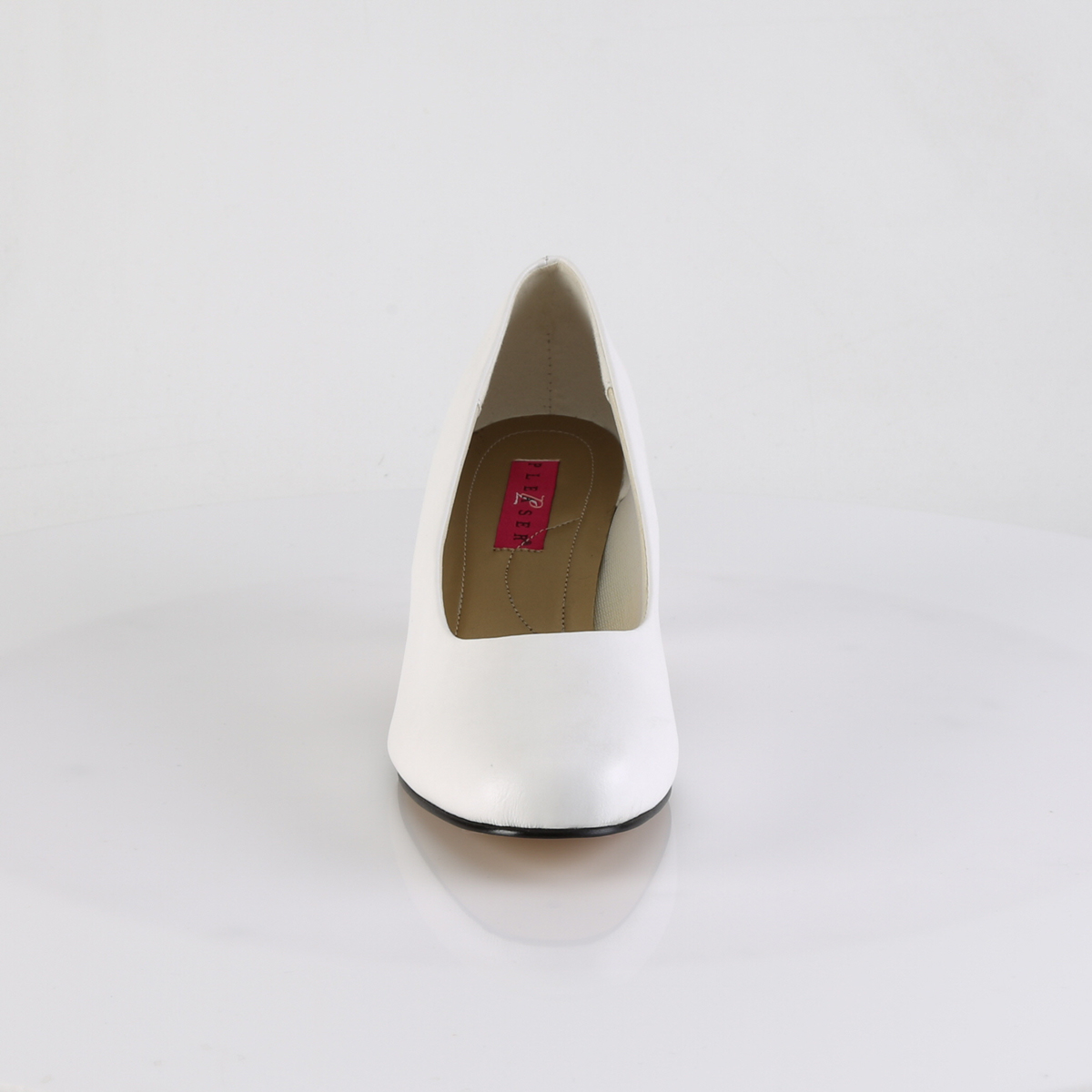 Pleaser Pink Label Fefe-01 WPU - Białe czółenka