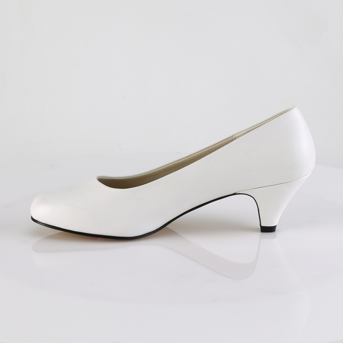 Pleaser Pink Label Fefe-01 WPU - Białe czółenka